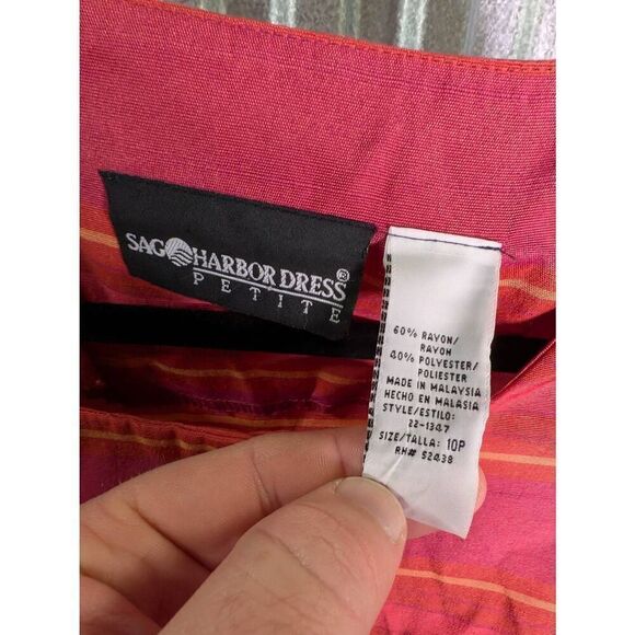 Sag Harbor Pink and Orange Jacket Women's 10P - Picture 3 of 4